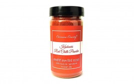 Carmine County Kashmiri Red Chilli Powder   Glass Jar  100 grams
